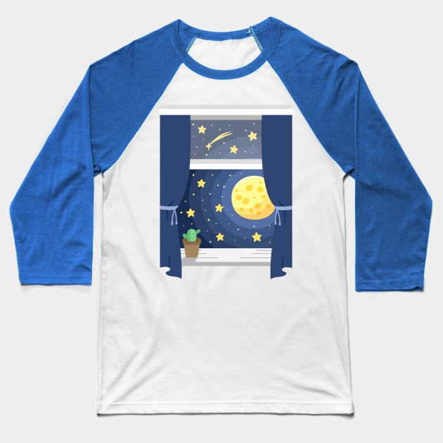 Midnight Baseball T-Shirt by loopa